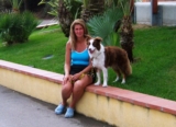 Samen met vrouwtje poseren